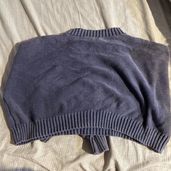 FOREVER21 Dark Purple Cropped Sweater XS - Picture 2 of 4